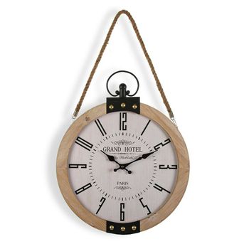 Reloj De Pared Grand Hotel Versa Bl Madera Mdf (40 X 6,5 X 47 Cm)