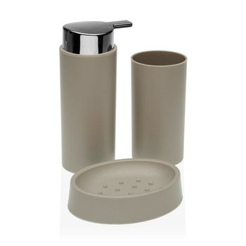 Set De Baño Versa Beige Polipropileno (6,5 X 16 X 6,5 Cm)