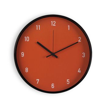 Versa Relojes De Pared De Estilo Moderno, Medidas (al X L X An) 30 X 4 X 30 Cm, Color Rojo