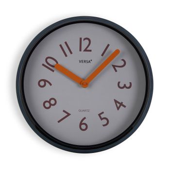 Versa Relojes De Pared De Estilo Clasico, Medidas (al X L X An) 30 X 4 X 30 Cm, Color Azul