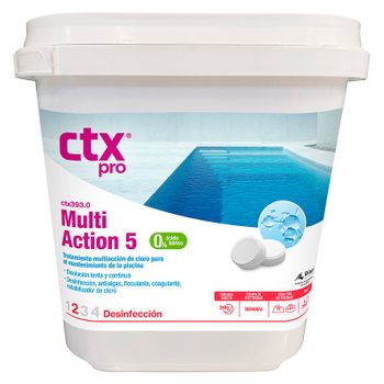 Cloro Multiacción En Tabletas 250g Ctx-393 Envase 5 Kg