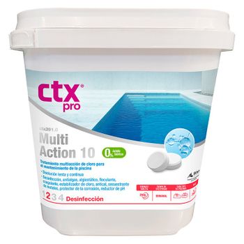 Cloro Multiaction 10 En Tabletas 250g Ctx-391 (no Apto Para Piscinas De Liner, Poliester O Pintadas)