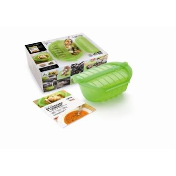 Lékué - Estuche hondo XL para el microondas, capacidad de 1000 ml, para 3-4  personas, color verde : : Hogar y cocina