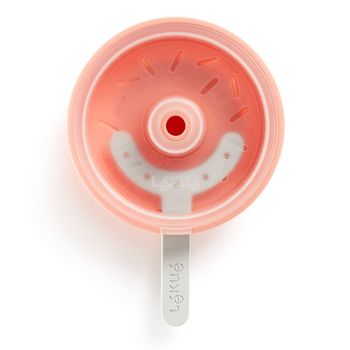 Lékué - Molde Silicona Para Helado Donut Color Coral