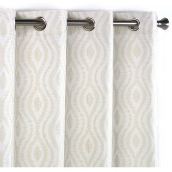 Sotileza Cortina Jacquard Curves Cd-5312 140x265 Cm Con Ollaos (crudo 108)