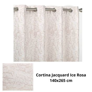 Sotileza Cortina Jacquard Ice Cd-5314 140x265 Cm (rosa 102)