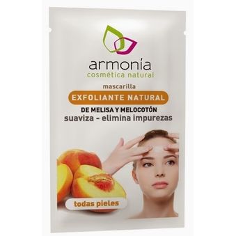 Armonía Sobre Exfoliante Natural De Melisa Y Melocotón 10 Ml