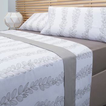 Cotton Artean - Juego De Sabanas Indi Cama De 135 X 190/200. 100% Algodón.  con Ofertas en Carrefour