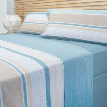 Sábana Bajera Ajustable 90 X 200 X 25 Cm 100% Algodón Bluette con Ofertas  en Carrefour