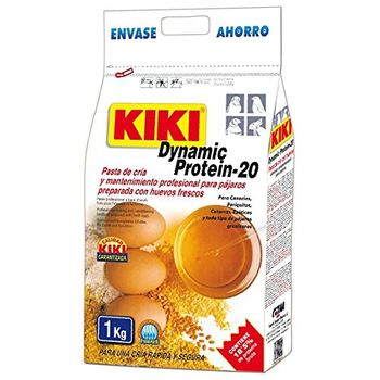 Pasta De Cría Profesional Para Pájaros Kiki Dynamic Protein-20 Paquete De 1 Kg.