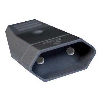 Pack X5 Clavija Bipolar Hembra Silver Electronics 10a 4mm Plástico Negro