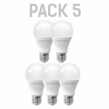 Pack X5 Bombilla Ledeco Silver Electronics Estándar 9w E27 3000k