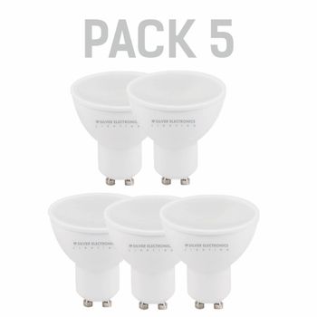 Pack X5 Bombilla Ledeco Silver Electronics Dicroica Multi-led Gu10 567lm 7w 3000k 120º