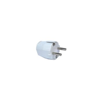 Clavija enchufe bipolar europlug hembra blanco - Cablematic