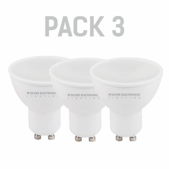 Pack X3 Bombilla Ledeco Silver Electronics Dicroica Gu10 400lm 5w 4000k