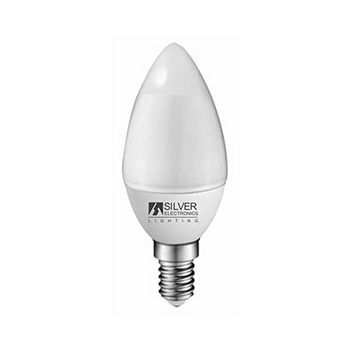 Bombilla Led Vela Silver Electronics Eco E14 4w Luz Cálida