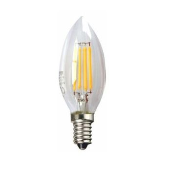 Led Eco Filamento Trans. Vela 4w E14 3000k