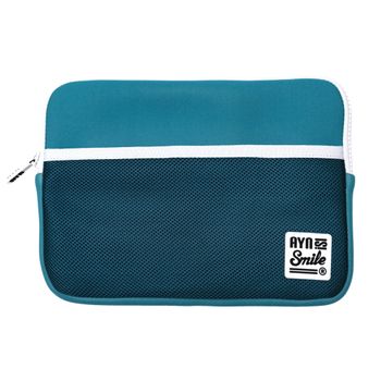 Funda Para Portátil Y Tablet Hasta 15 Y 15.6 Pulgadas Smile Sleeve Fitness Turquoise Neopreno Azul