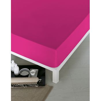 Sábana Bajera Fucsia Cama 90 Cm