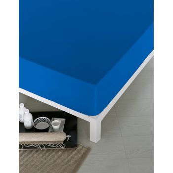 Sábana Bajera Ajustable 90 X 200 X 25 Cm 100% Algodón Bluette con