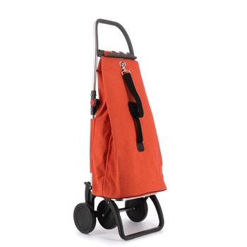 Carro Rolser Ecosak 4 Ruedas Plegable - Mandarina