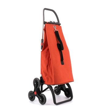 Carro Rolser Ecosak 6 Ruedas Sube Escaleras Plegable - Mandarina