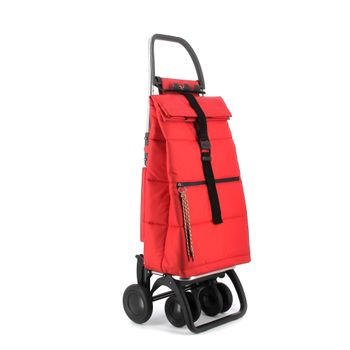 Carro Rolser Big Polar 4 Ruedas 2 Giratorias Plegable - Rojo