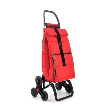 Carro Rolser Big Polar 6 Ruedas Sube Escaleras Plegable - Rojo