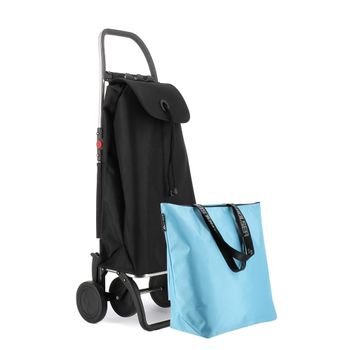 Combo Carro Rolser I-max Mf 4 Ruedas Plegable - Negro + Bolsa Extra