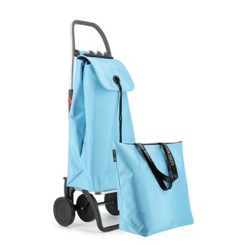 Combo Carro Rolser I-max Mf 4 Ruedas Plegable - Celeste + Bolsa Extra