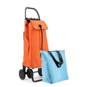 Combo Carro Rolser I-max Mf 4 Ruedas Plegable - Naranja + Bolsa Extra