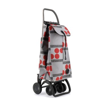 Carro Rolser I-max Logos 4 Ruedas 2 Giratorias Plegable - Rojo