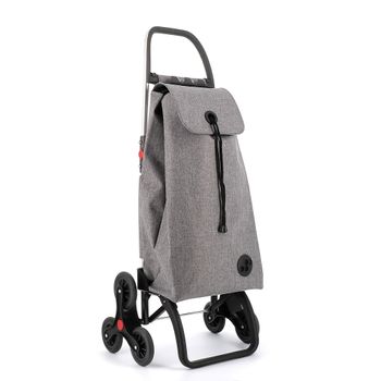 Carro Rolser I-max Tweed 6 Ruedas Sube Escaleras Plegable - Gris