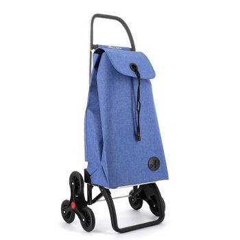 Carro Rolser I-max Tweed 6 Ruedas Sube Escaleras - Azul