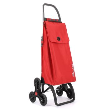 Carro Rolser Akanto Mf 6 Ruedas Sube Escaleras Plegable - Rojo