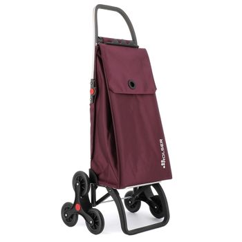 Carro Rolser Akanto Mf 6 Ruedas Sube Escaleras Plegable - Burdeos