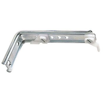 Soporte Doble Para Riel Aluminio Blanco Reforzado - Neoferr..