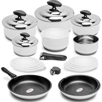 Batería De Cocina Monix M450066 Acero Inoxidable 18/10 con Ofertas en  Carrefour