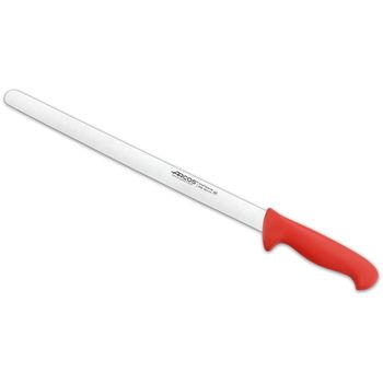 Cuchillo Para Fiambre Acero Inoxidable Arcos 2900 350 Mm Color Rojo