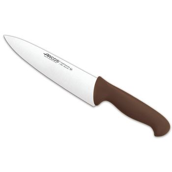 Cuchillo Chef Acero Inoxidable Arcos 2900 200 Mm Color Marrón