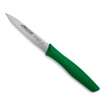 Cuchillo Mondador Acero Inoxidable Arcos Nova 100 Mm Color Verde