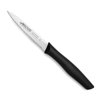 Cuchillo Mondador Acero Inoxidable Arcos Nova 100 Mm Color Negro