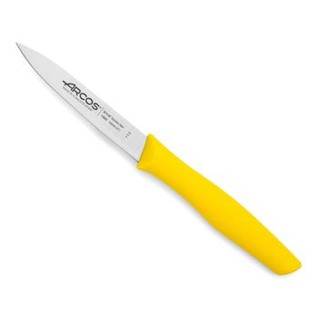 Cuchillo Mondador Acero Inoxidable Arcos Nova 100 Mm Color Amarillo