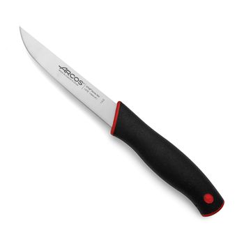 Cuchillo Verduras Acero Inoxidable Arcos Duo Roja 110 Mm Color Negro