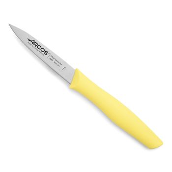 Cuchillo Mondador Acero Inoxidable Arcos Nova 85 Mm Color Amarillo