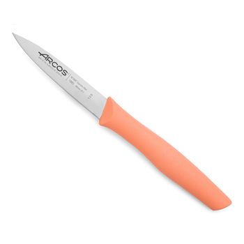 Cuchillo Mondador Acero Inoxidable Arcos Nova 85 Mm Color Naranja