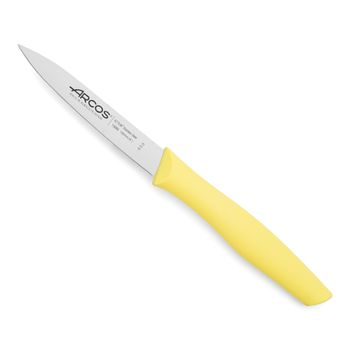 Cuchillo Mondador Acero Inoxidable Arcos Nova 100 Mm Color Amarillo