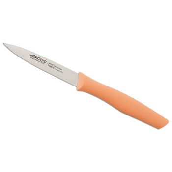 Cuchillo Mondador Acero Inoxidable Arcos Nova 100 Mm Color Naranja