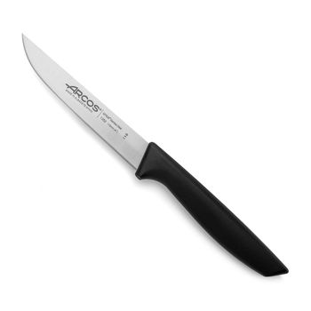 Cuchillo Para Verduras Acero Inoxidable Arcos Niza 110 Mm Color Negro