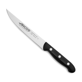 Cuchillo De Cocina Acero Inoxidable Arcos Maitre 150 Mm Color Negro